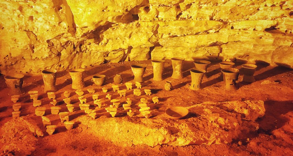 Discover the Balankanche Caves with artifacts near Chichen Itza