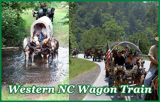 Old-fashioned Wagon Train