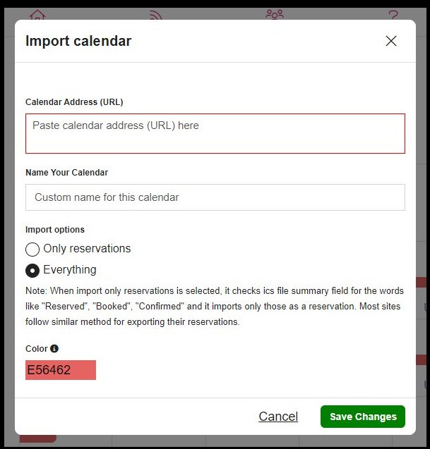 How can I block calendar dates on other sites but leave them open on Houfy. 