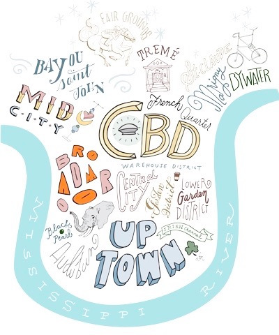 Neighborhood Map of New Orleans