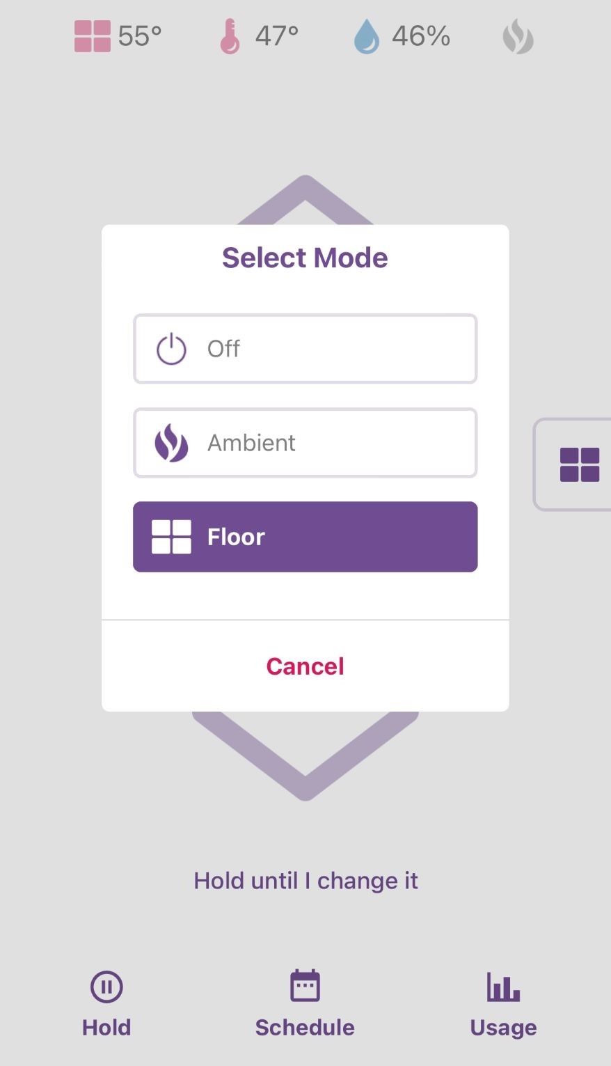 Operation of the Heated Bathroom Floors