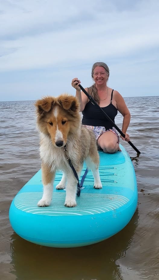 Paddle Boarding at Grand Beach