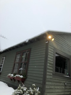 The outside flood lights will be left on for you during the winter months- seasonal.