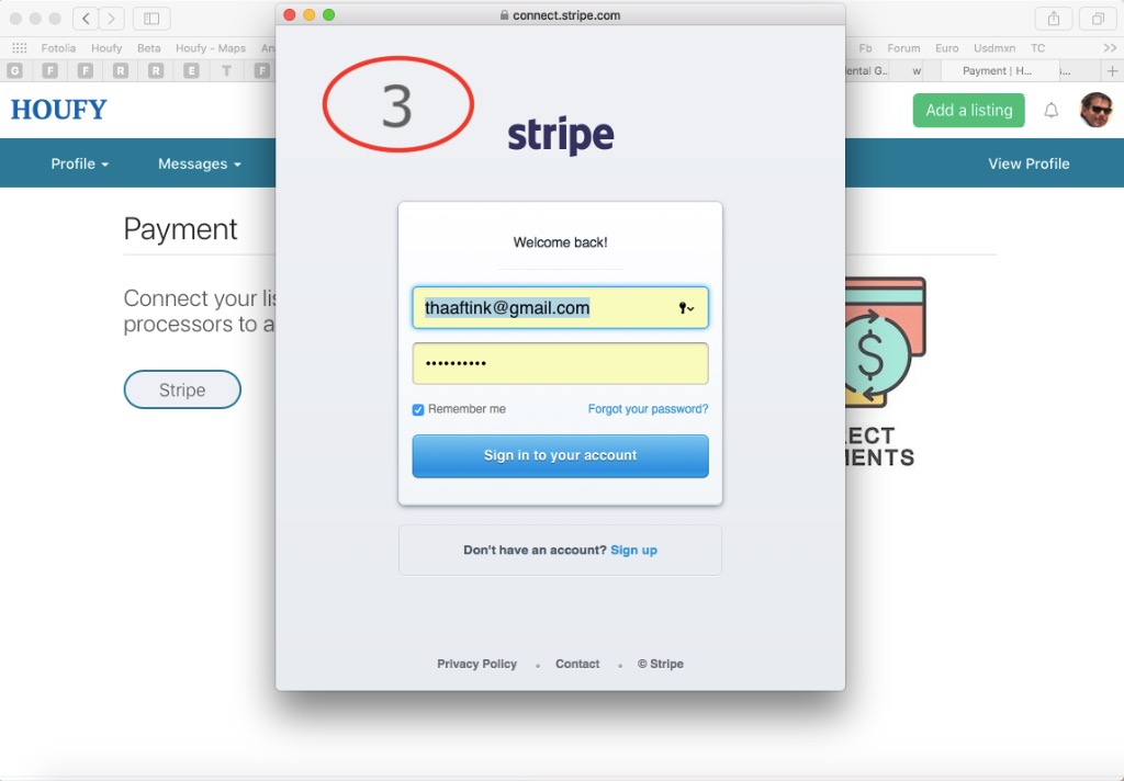 Adding a Houfy Direct Payment option to your listing: