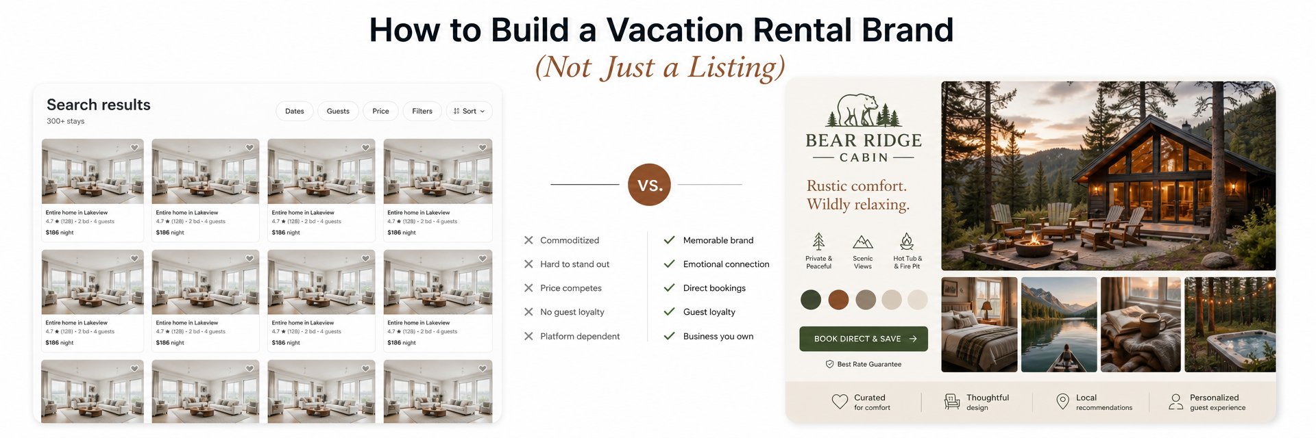 How to Build a Vacation Rental Brand (Not Just a Listing)