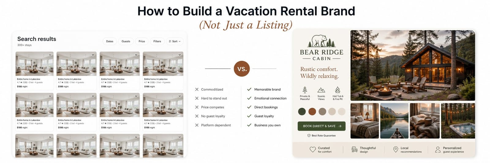 How to Build a Vacation Rental Brand (Not Just a Listing)