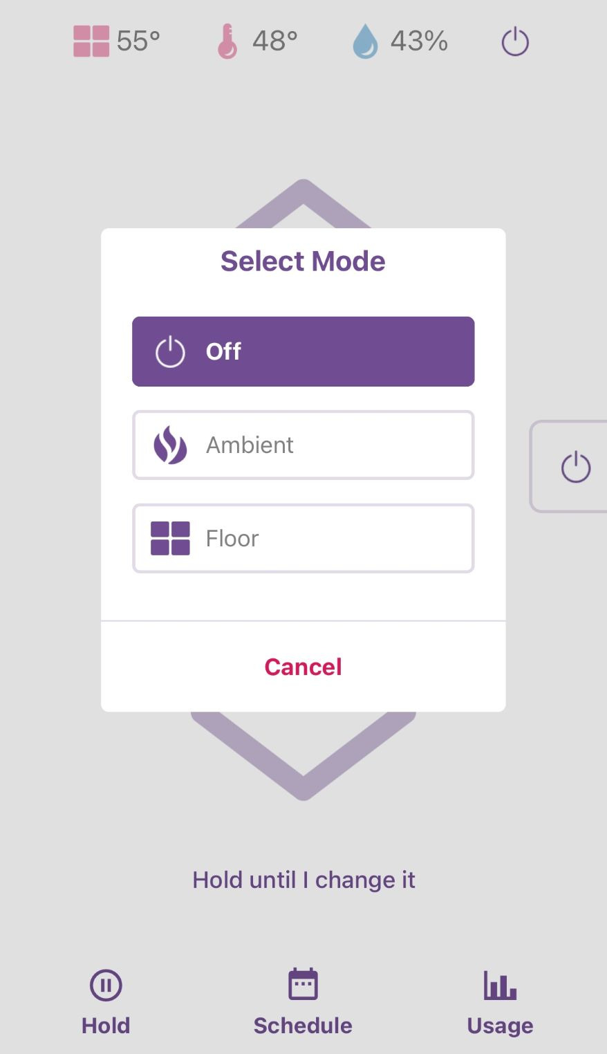 Operation of the Heated Bathroom Floors