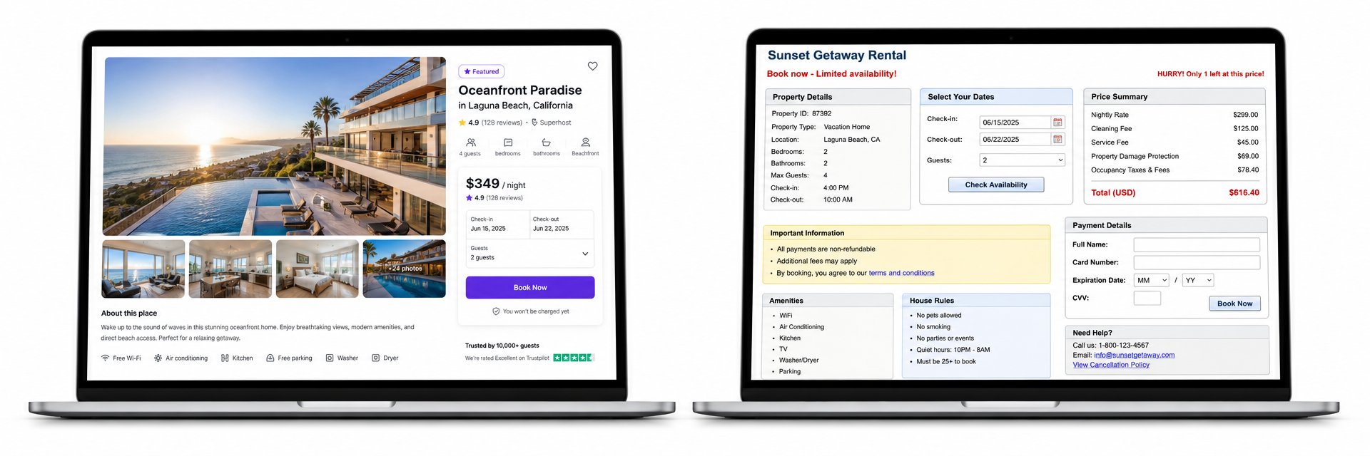 Vacation Rental Booking Page: 12 Elements That Convert