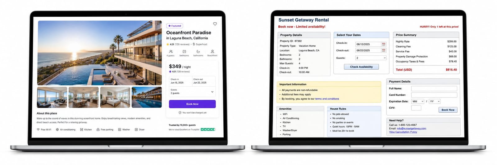 Vacation Rental Booking Page: 12 Elements That Convert