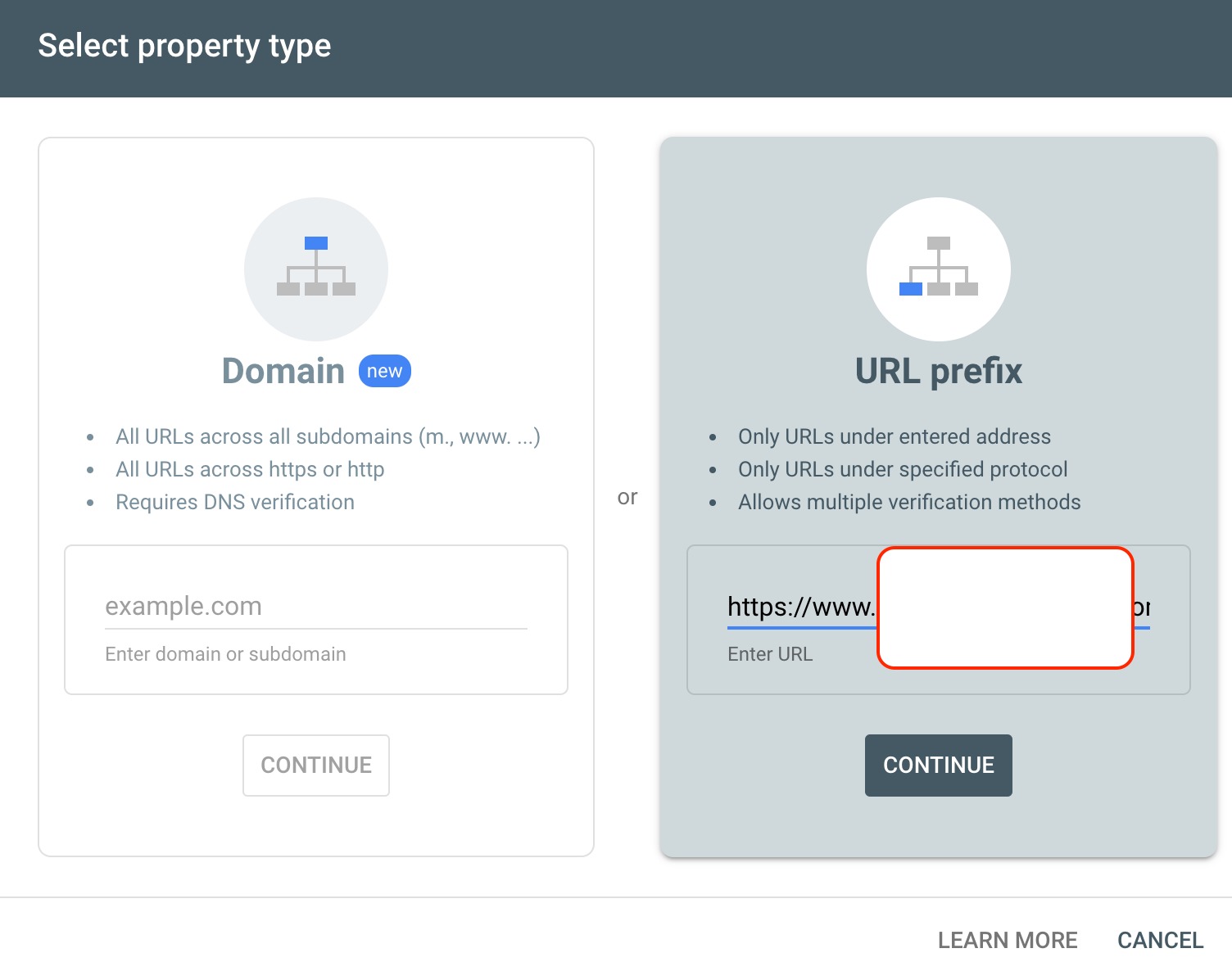 Submit your website to google search console