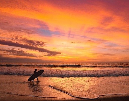 Sunrise on the beach