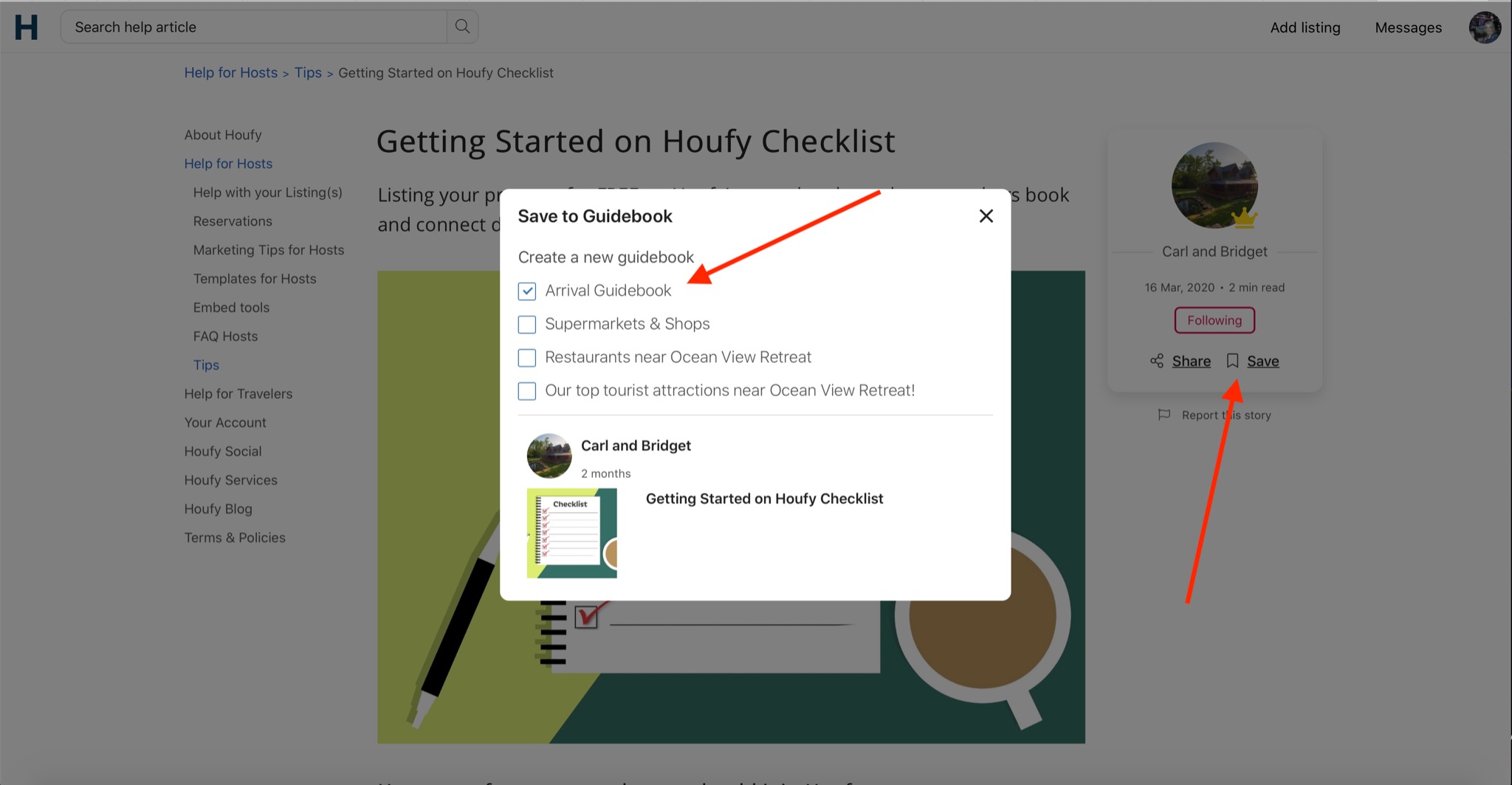 How to remove a story from my guidebook