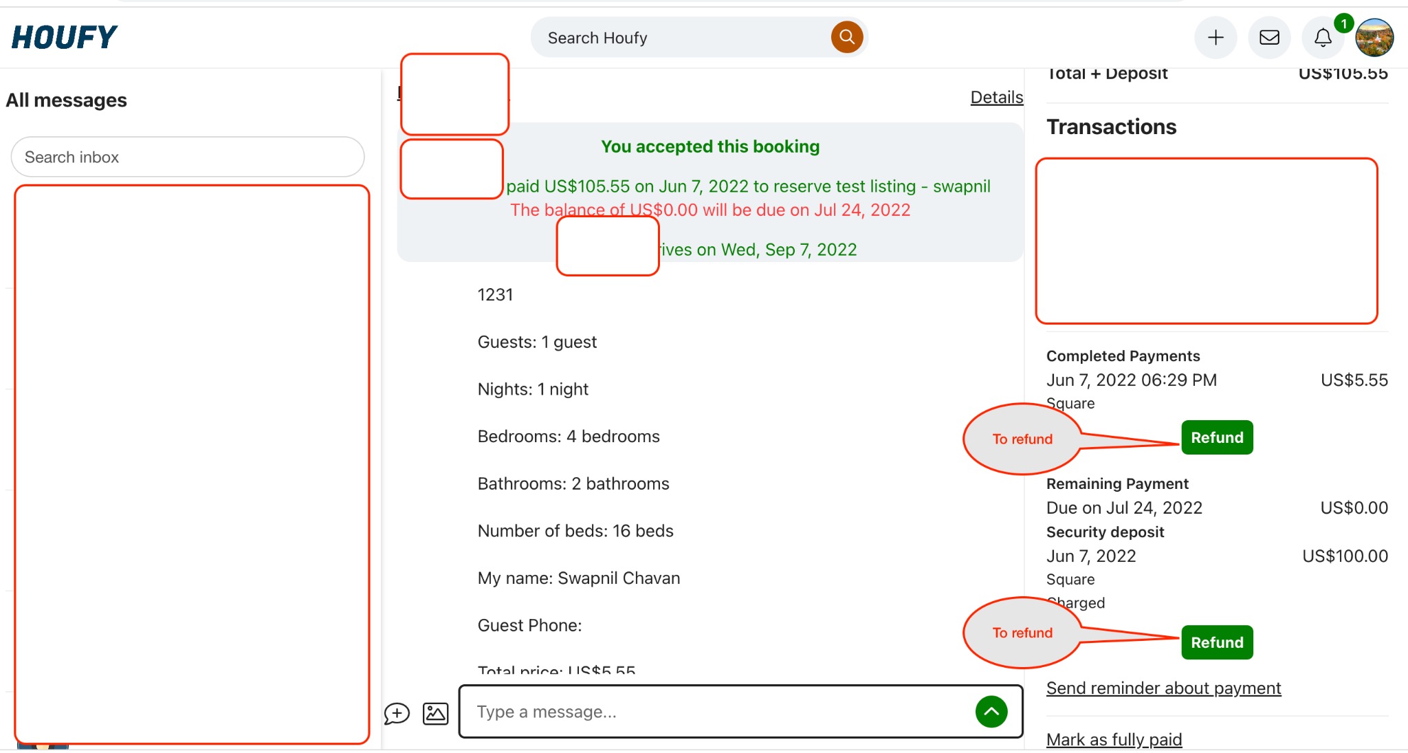 How can I cancel a reservation as a host?