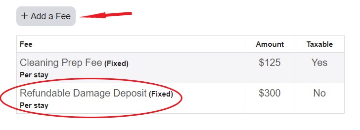 How do security (damage) deposits work with Houfy?