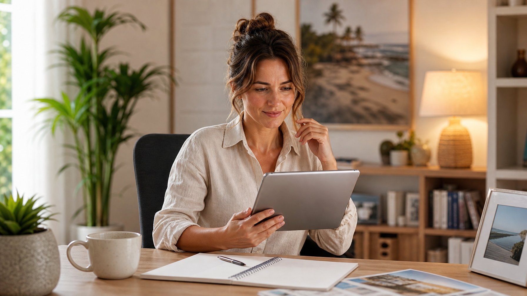 Vacation rental host sending a last-minute availability post on social media to attract direct bookings for open gap nights