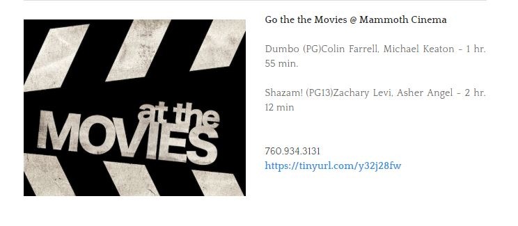 What to do in Mammoth Lakes April 7-14