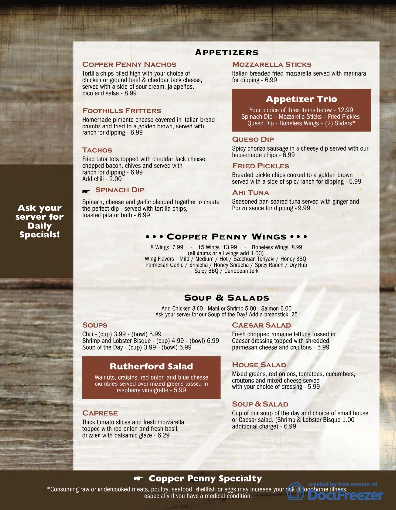 The Copper Penny Grill