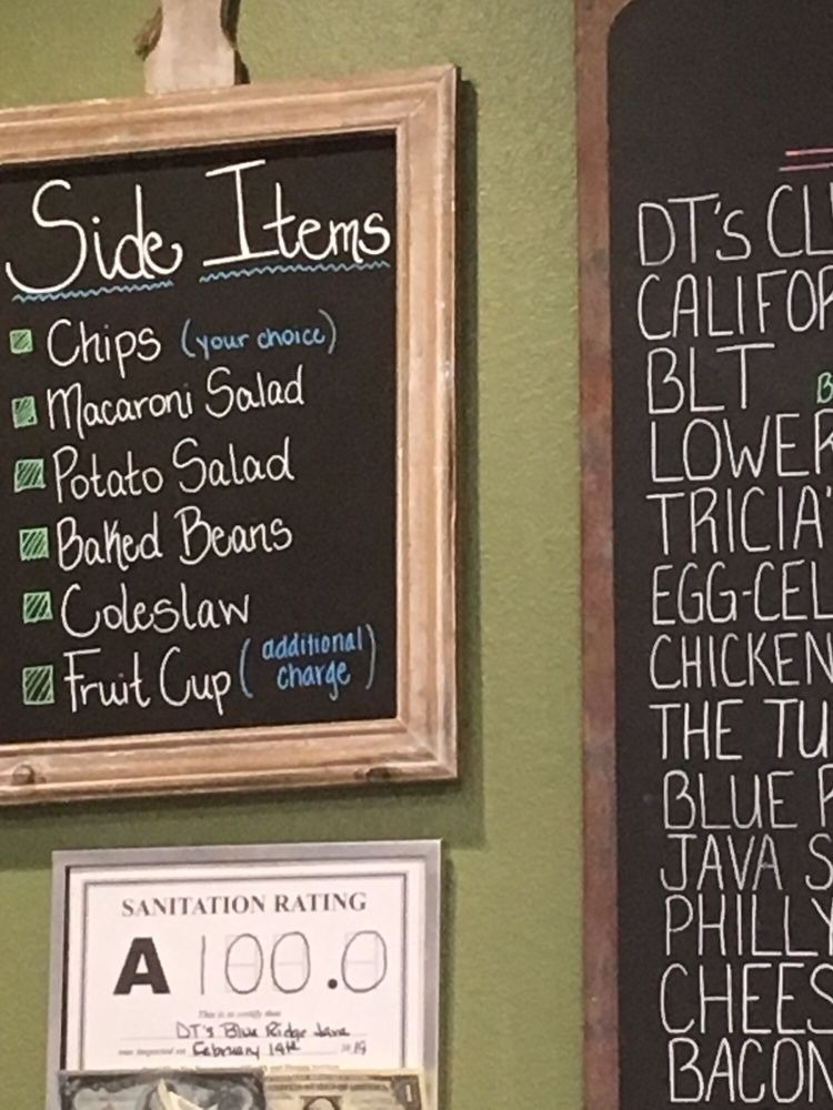 DT's Blue Ridge Java Coffee Shop + Cafe (Temp Location)