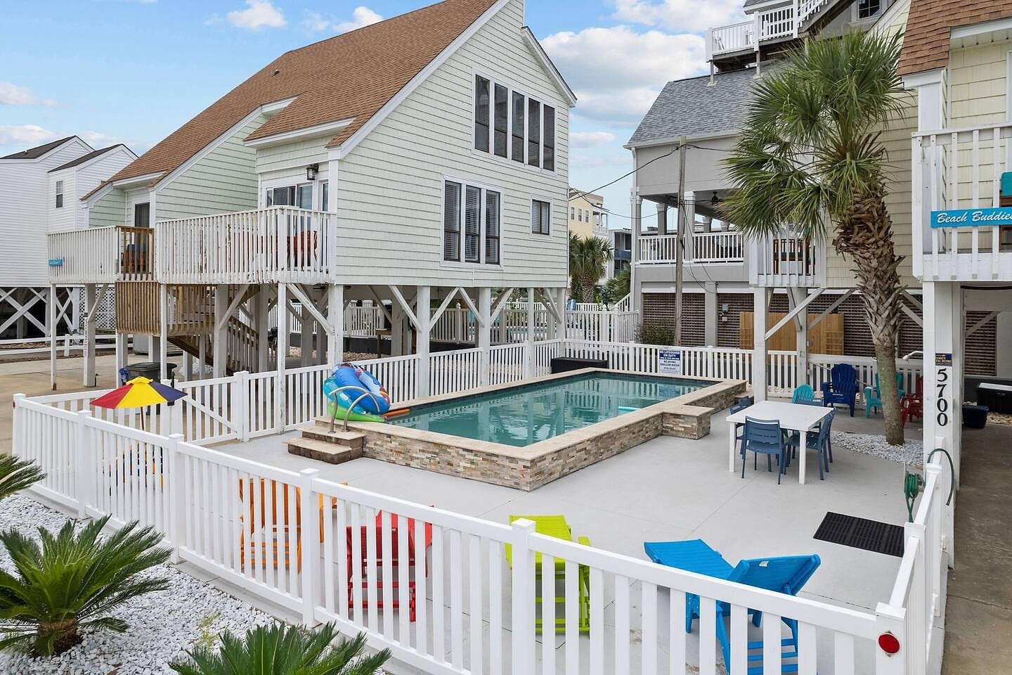 Large group beach rental with private pool