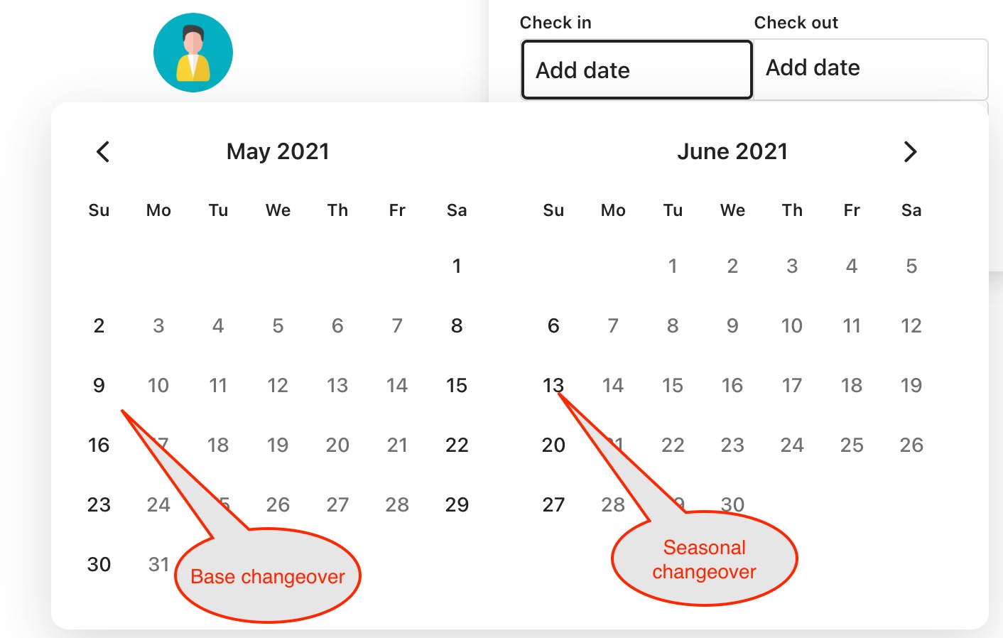 How to Set Changeover Days for Check-In and Check-Out