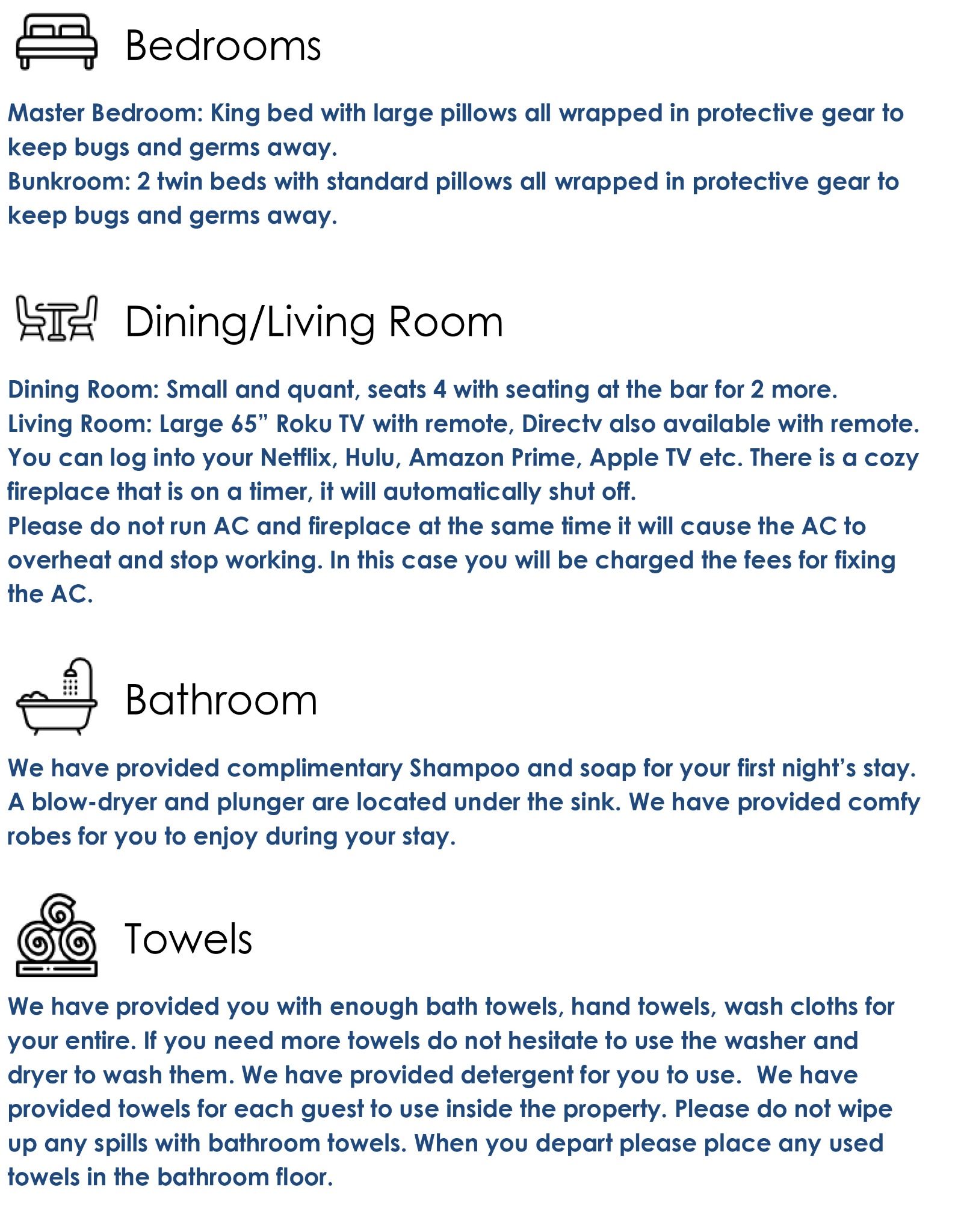 Cabin Information Guide