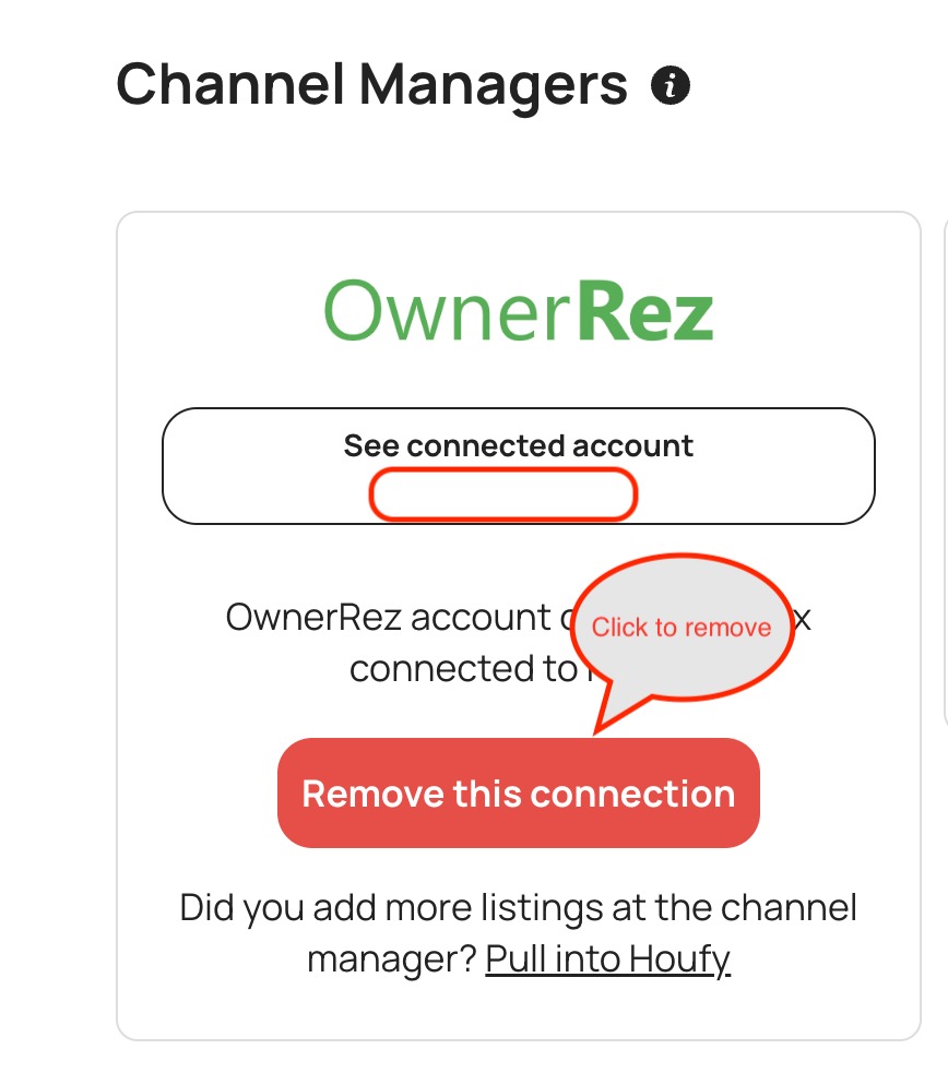 How to remove your OwnerRez connection