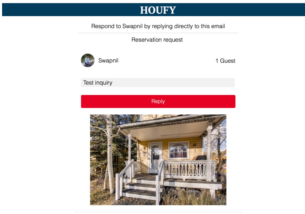 Inquiry process at Houfy