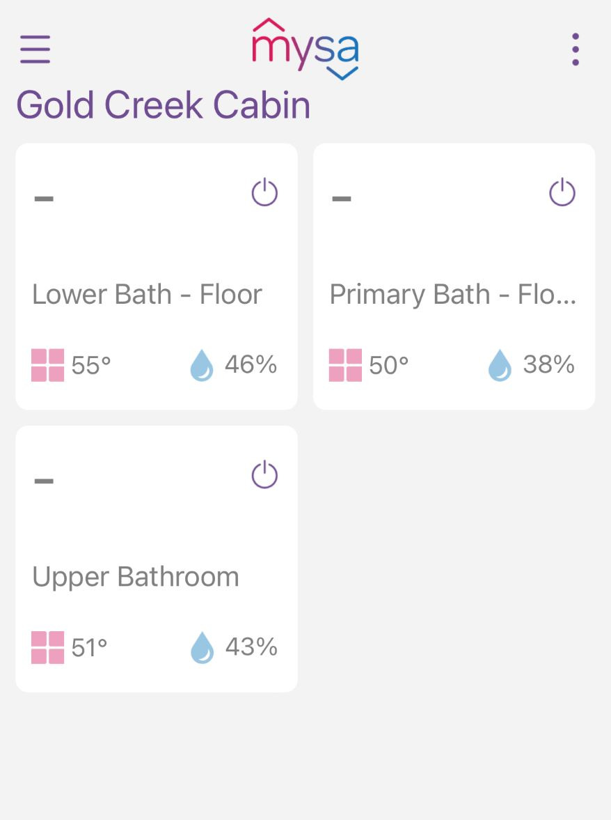 Operation of the Heated Bathroom Floors