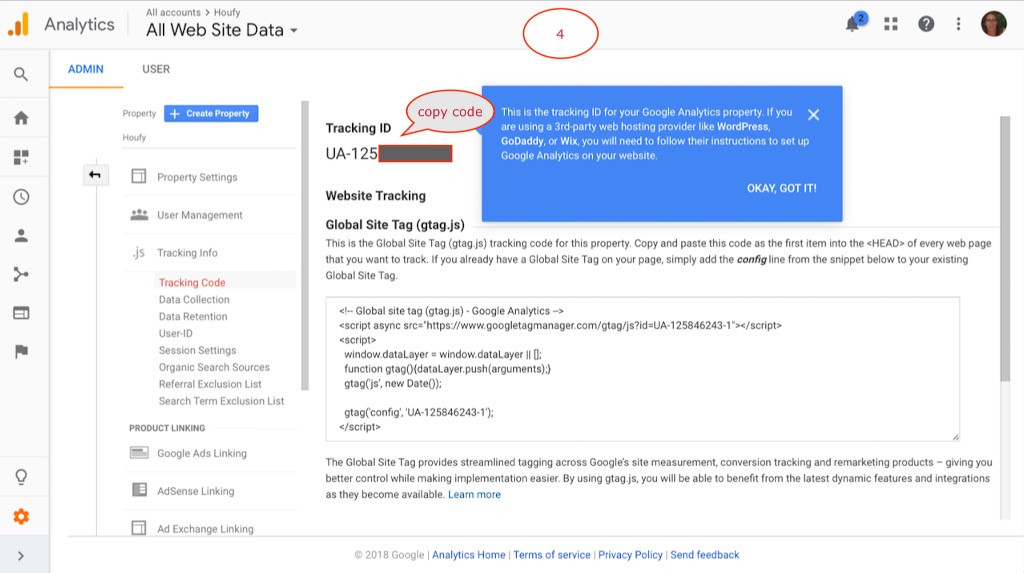 Get started with Google Analytics for your Houfy account including your listing