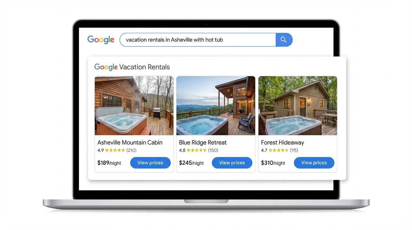 What a Houfy listing looks like on Google Vacation Rentals