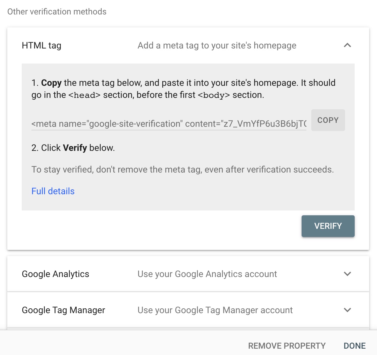 Submit your website to google search console