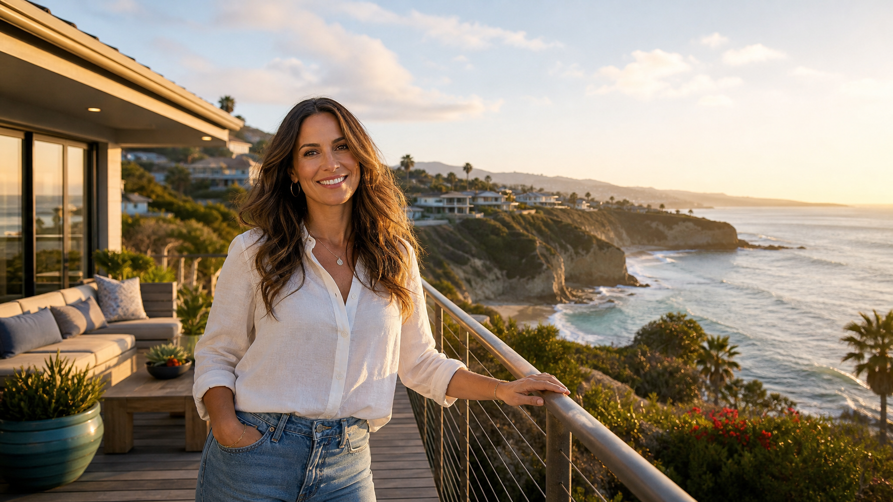 A La Jolla San Diego vacation rental with bluff-top Pacific Ocean views and the La Jolla Cove sea caves below representing the premier San Diego coastal rental market