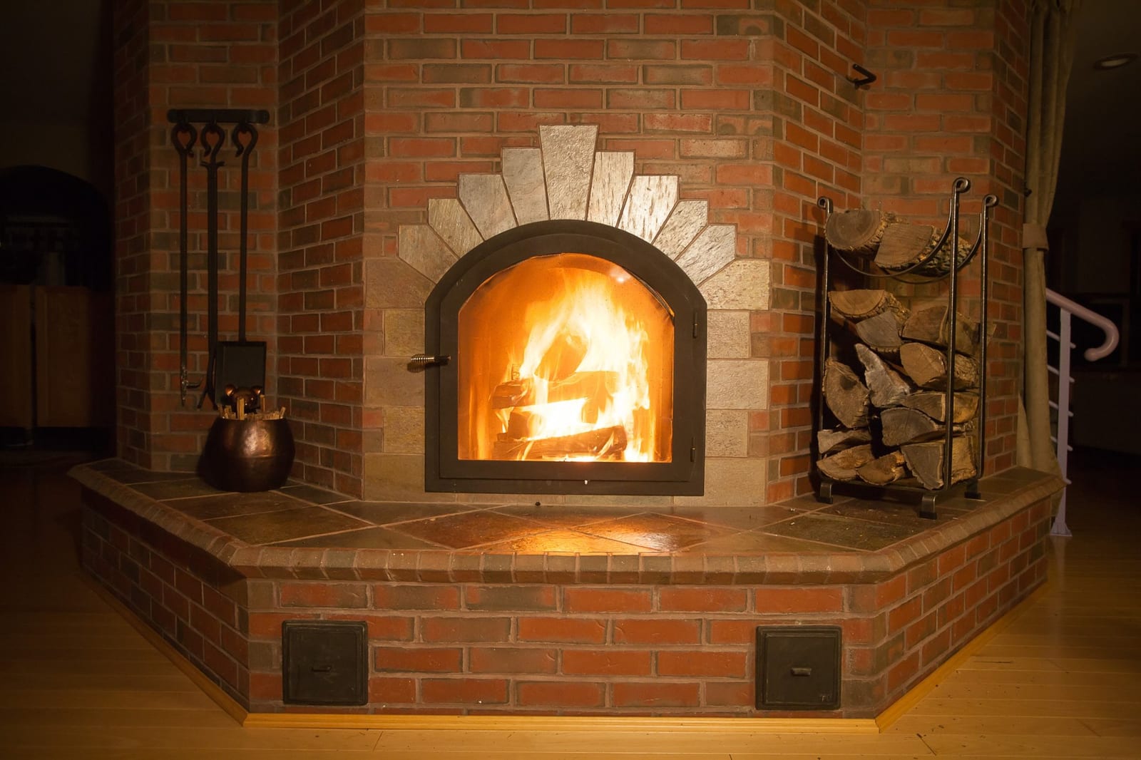 Escape to Cozy Comfort: Magical Two-Story Masonry Heater