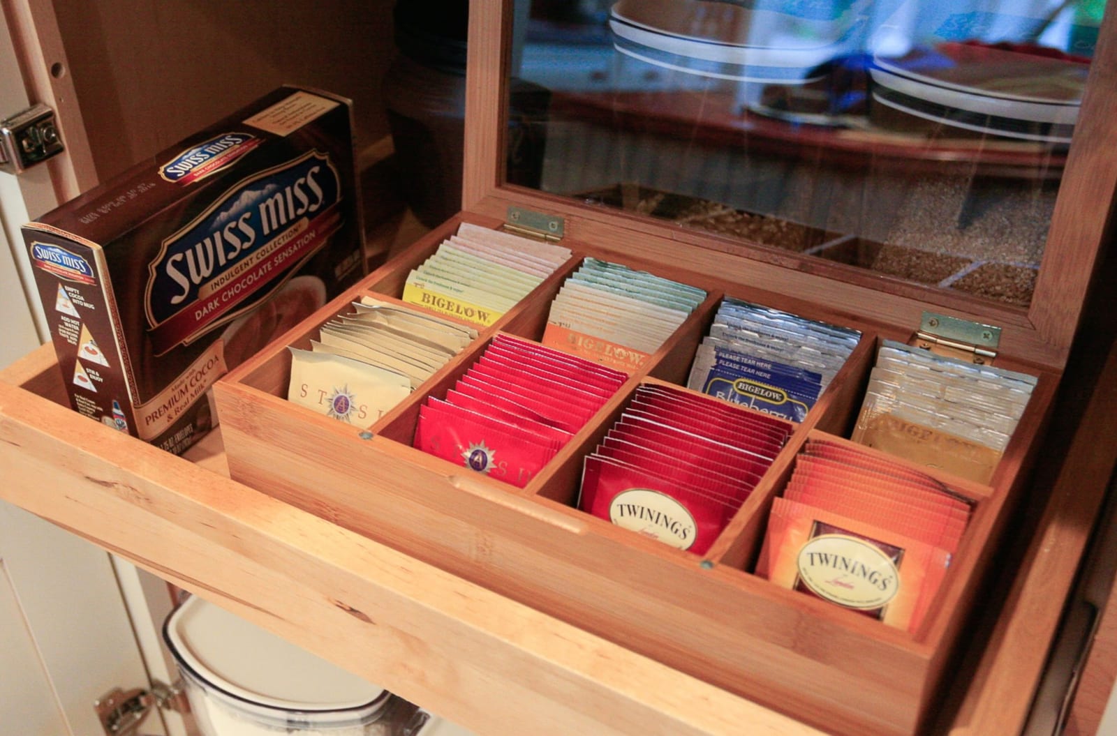 Tea selection at the Bray Hill House