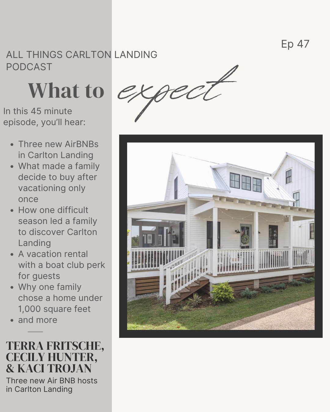 3 New Carlton Landing Vacation Rentals