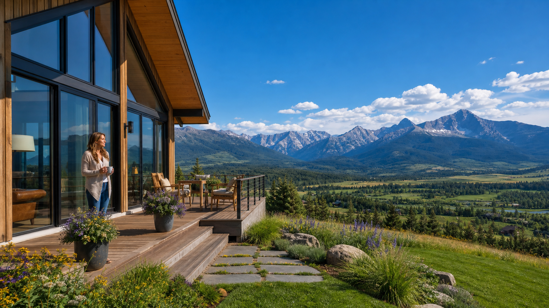 A Bozeman Montana vacation rental in the Gallatin Valley with Bridger Range mountain views representing the fastest-growing Montana vacation rental market