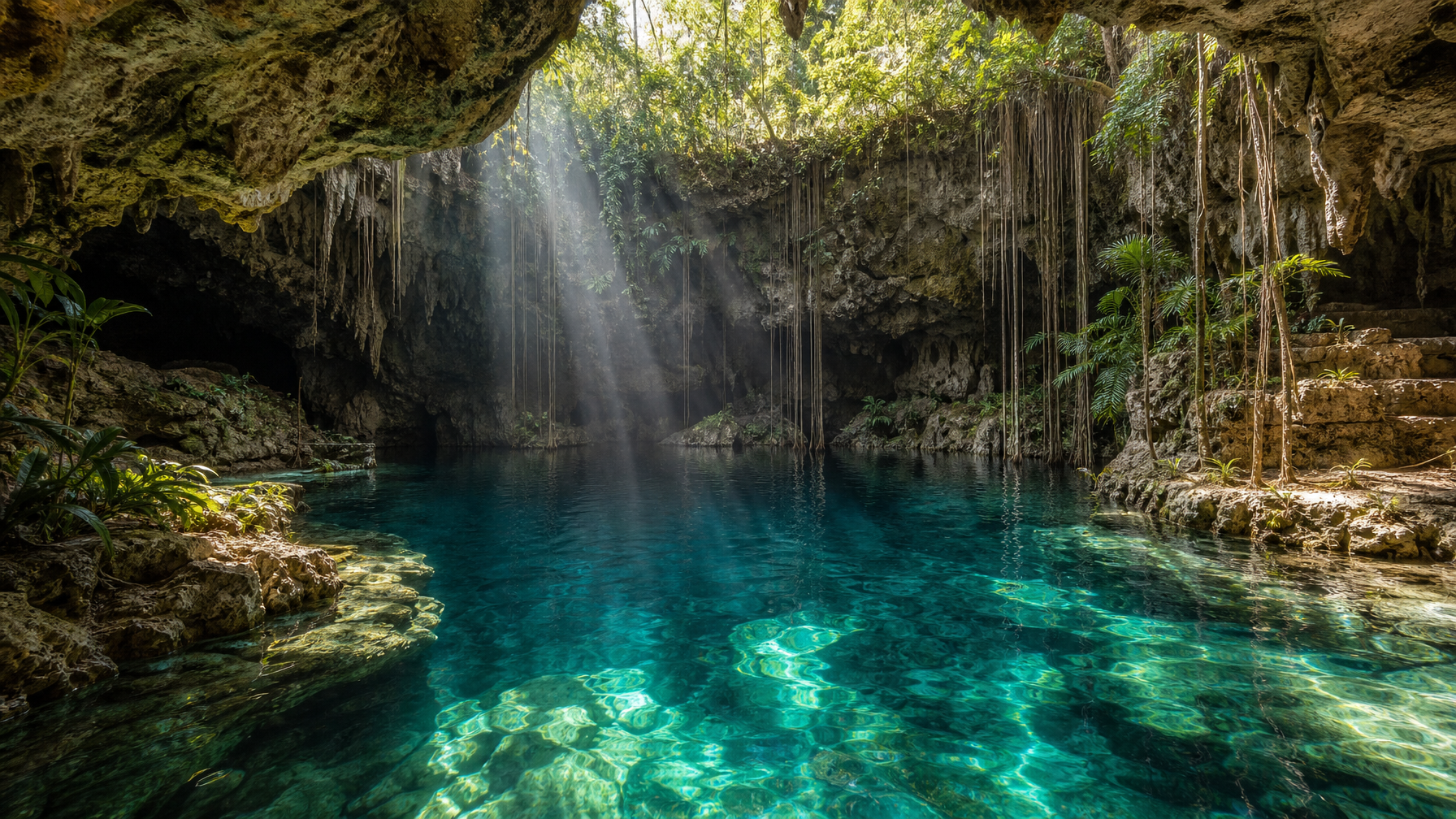 Cenote swimming near Tulum rentals