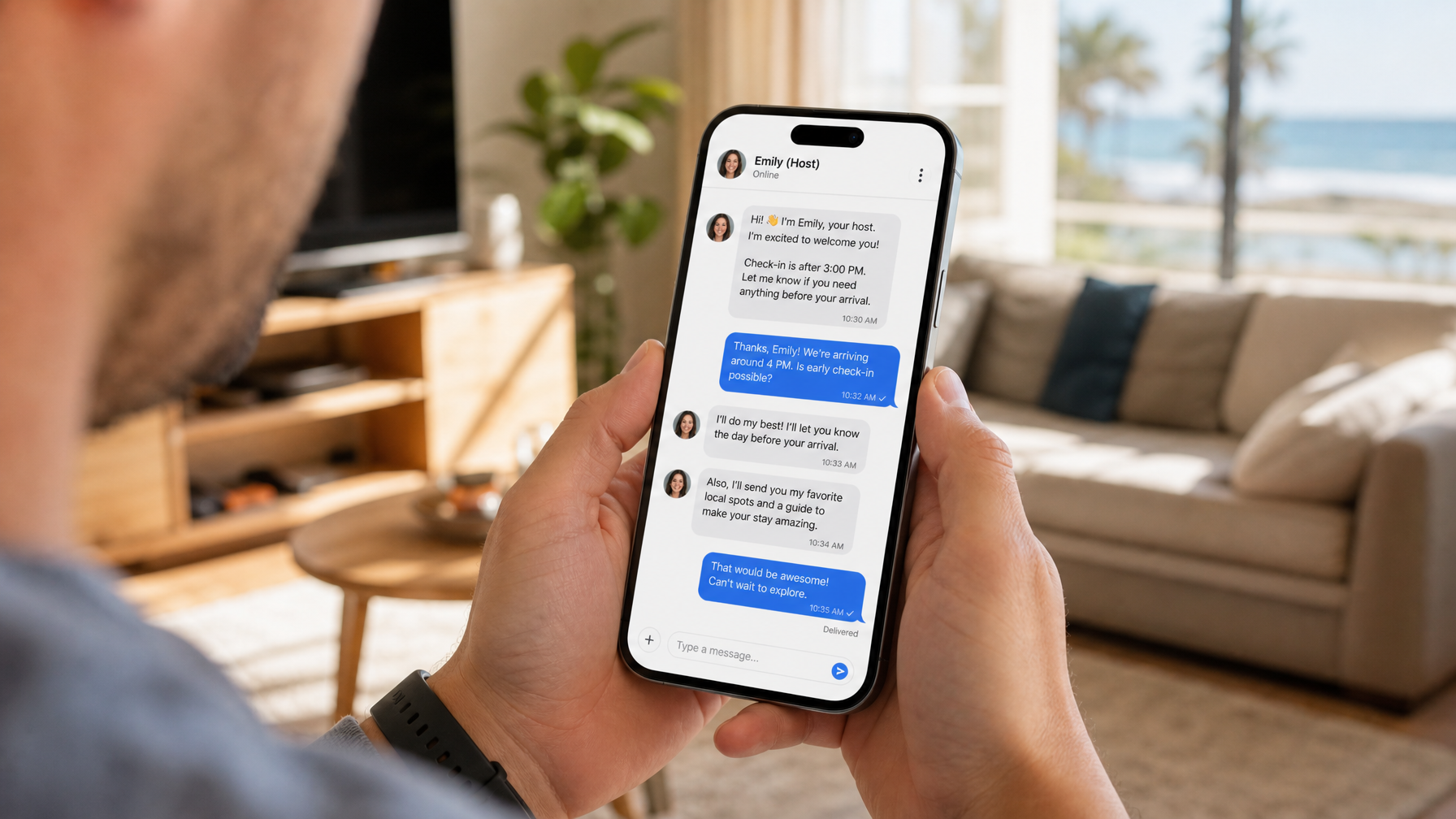 Guest messaging a host directly