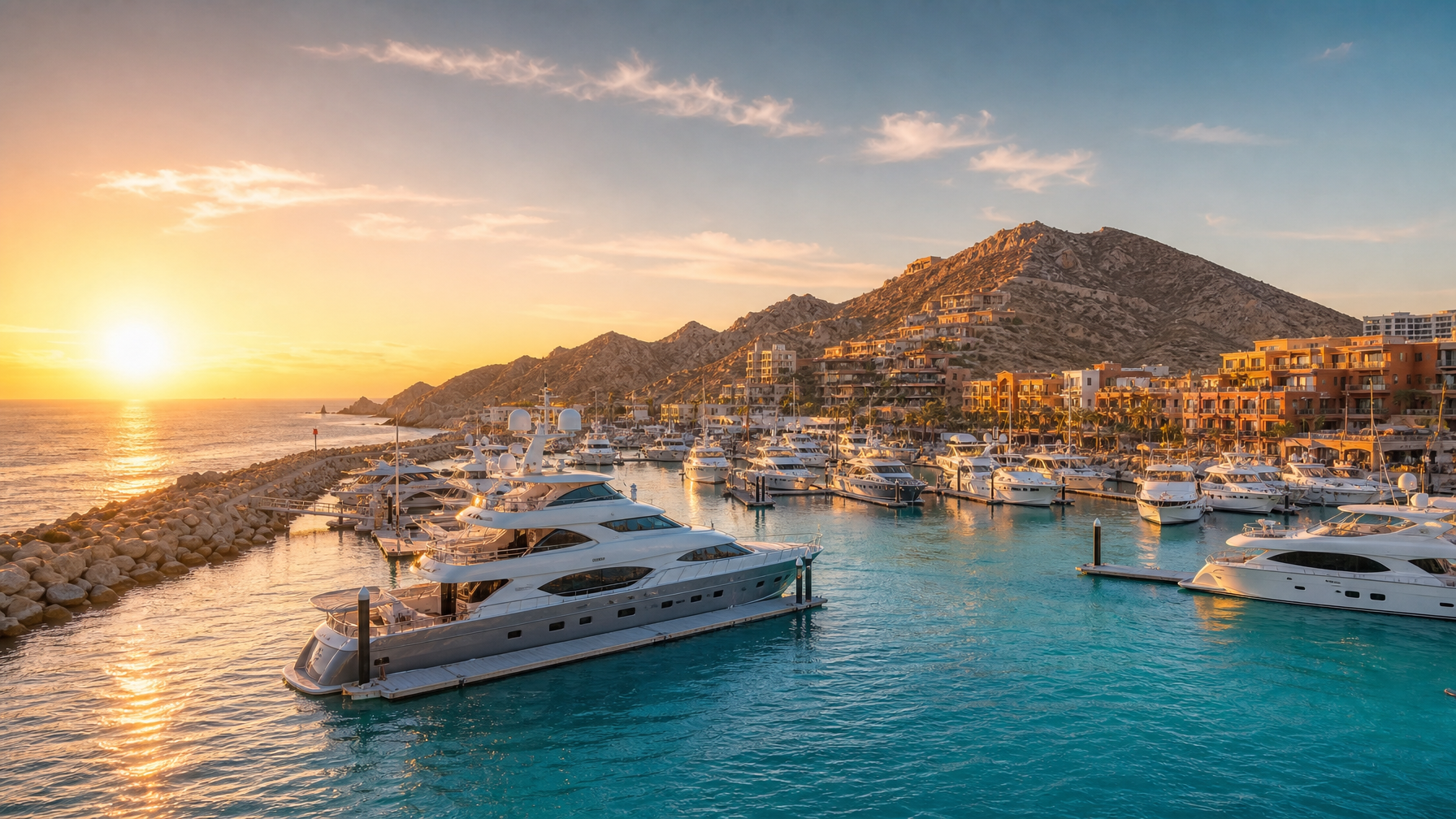 Marina view near Cabo rentals