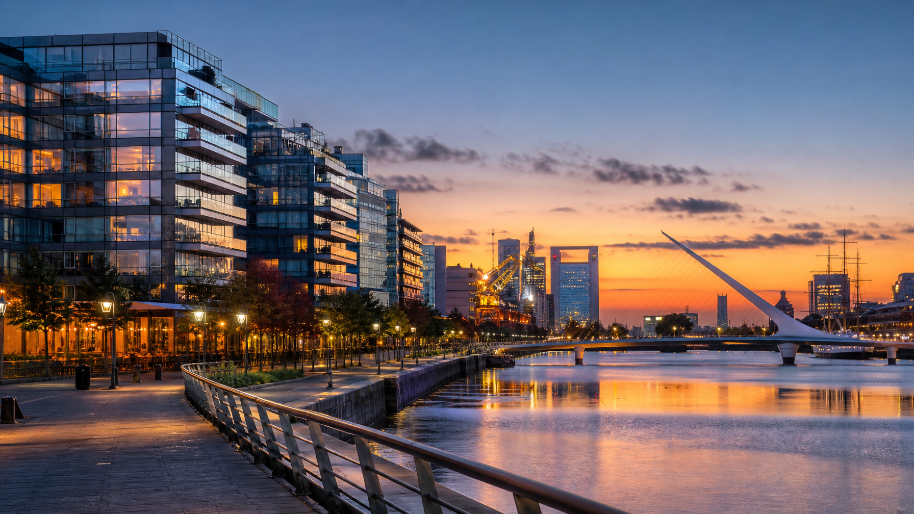 Puerto Madero waterfront near rentals