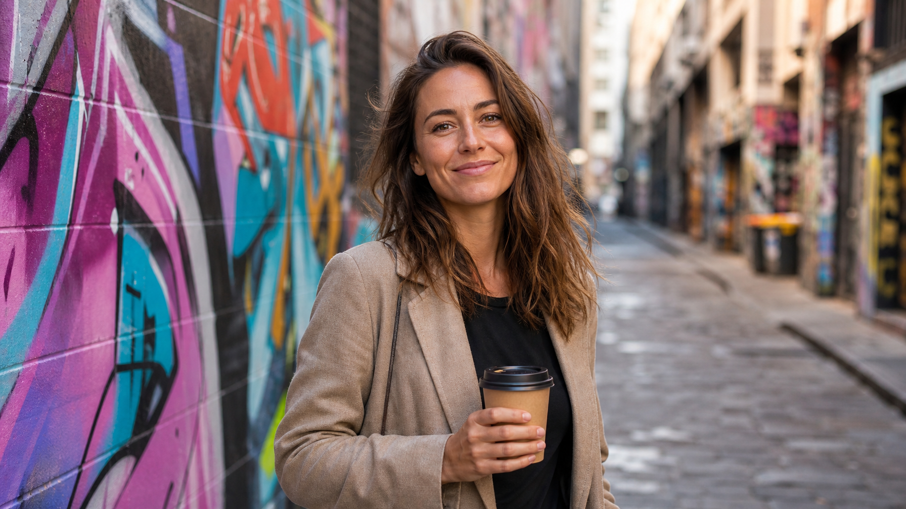Laneway coffee morning from a Melbourne rental