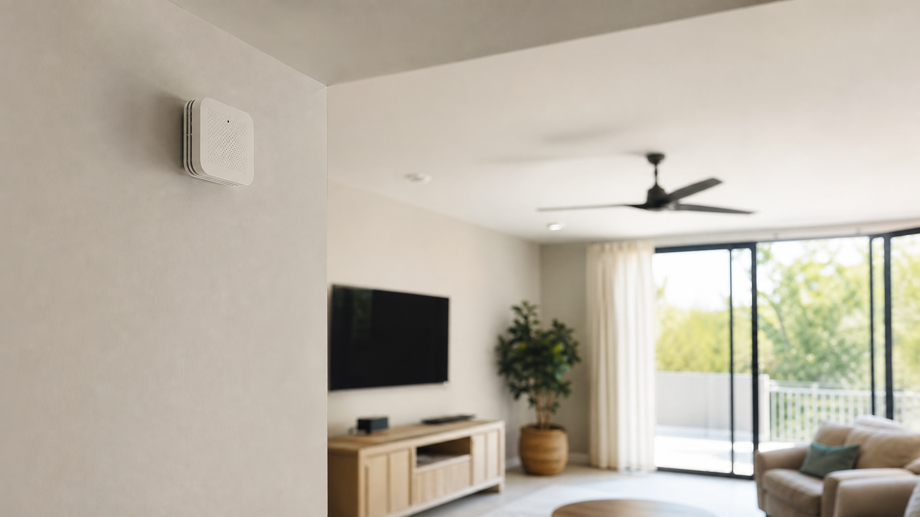 Disclosed noise monitor device used to flag party-level volume without audio or video recording