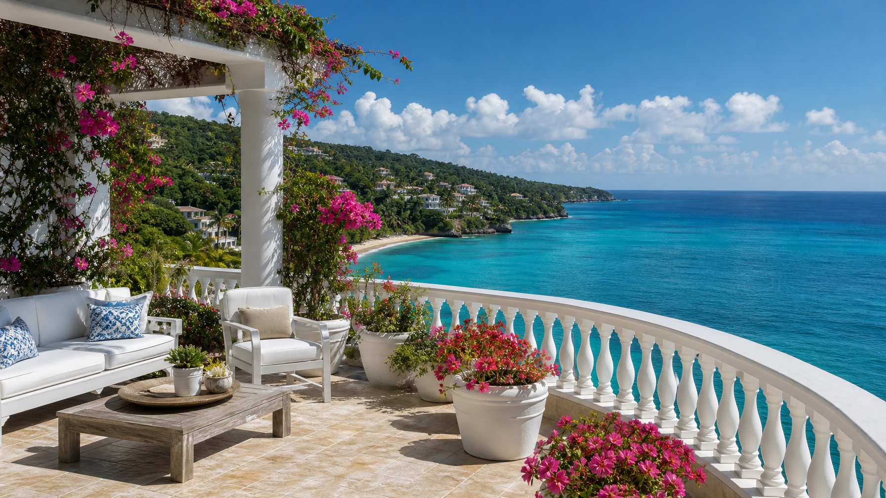 Sosúa hilltop casa with Atlantic Ocean view Dominican Republic north coast