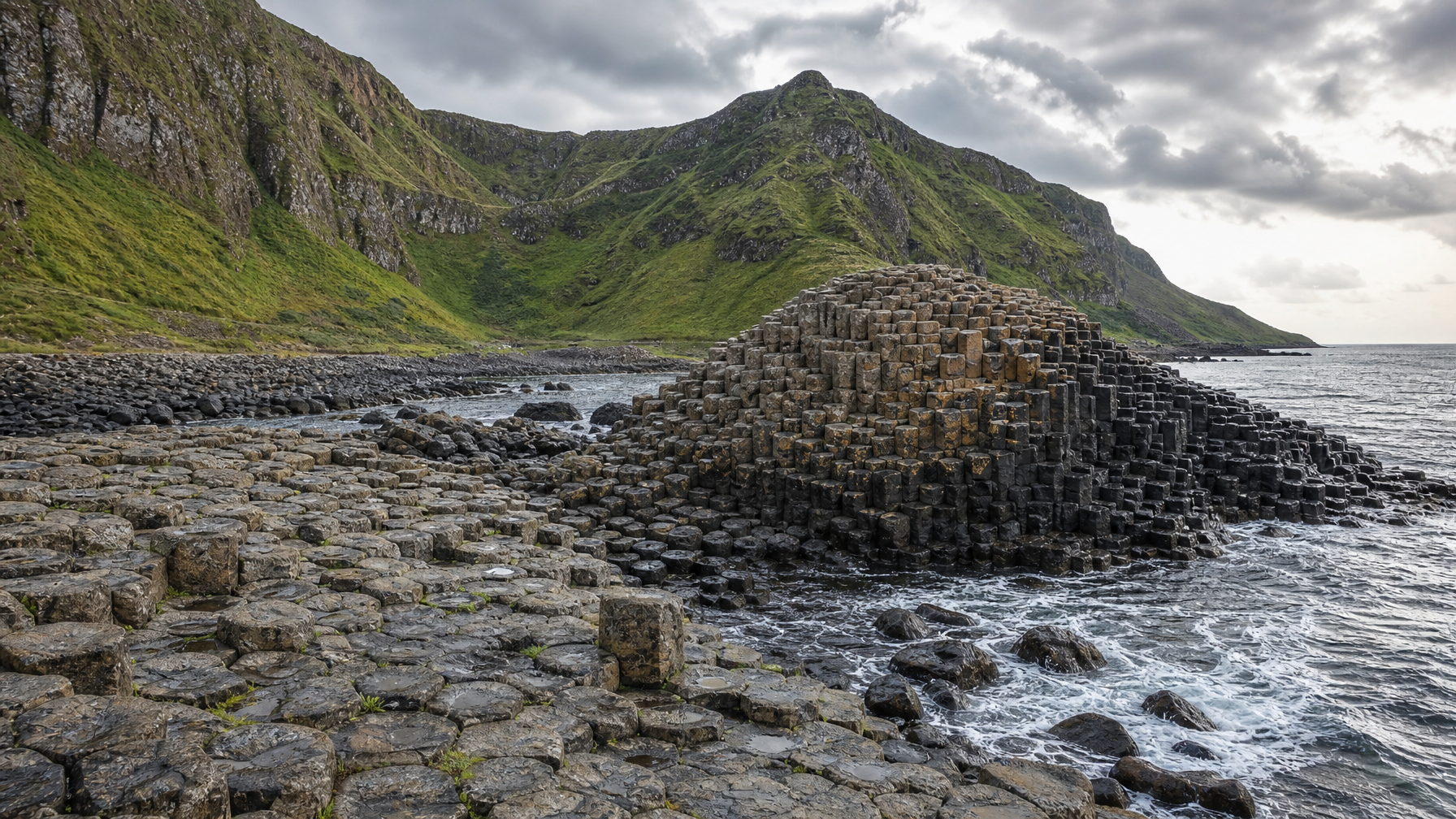 Giant’s Causeway basalt columns Northern Ireland