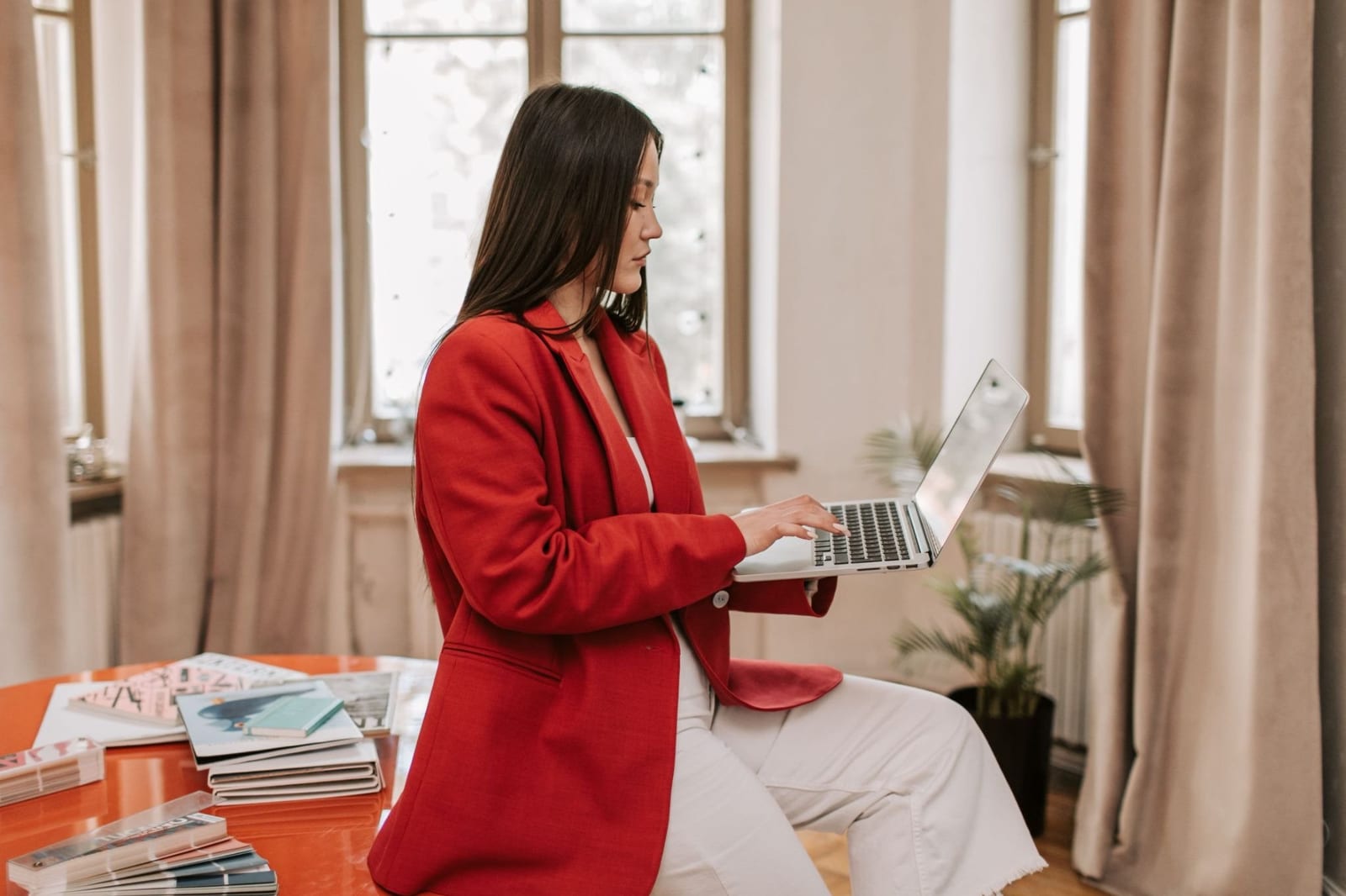 Host reviewing vacation rental branding elements