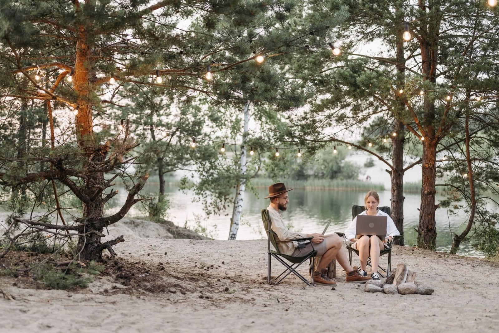 Travelers comparing vacation rental websites