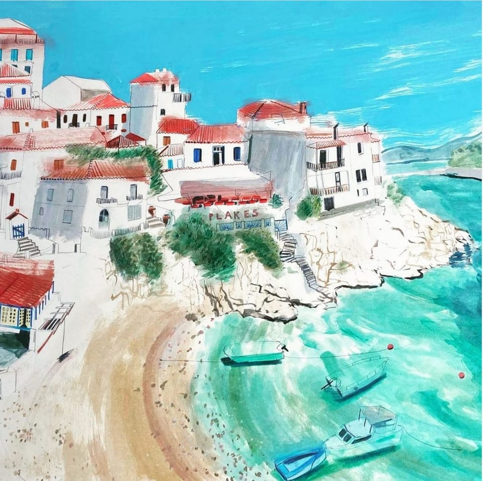 Skiathos Old Town Plakes Neighbourhood