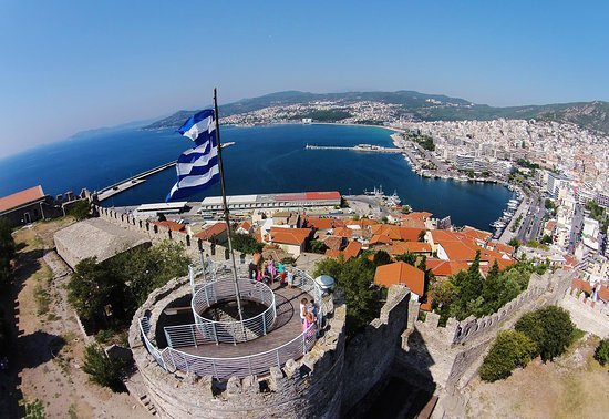 castle of kavala, wide view of all city, the history of the Castle - fortress