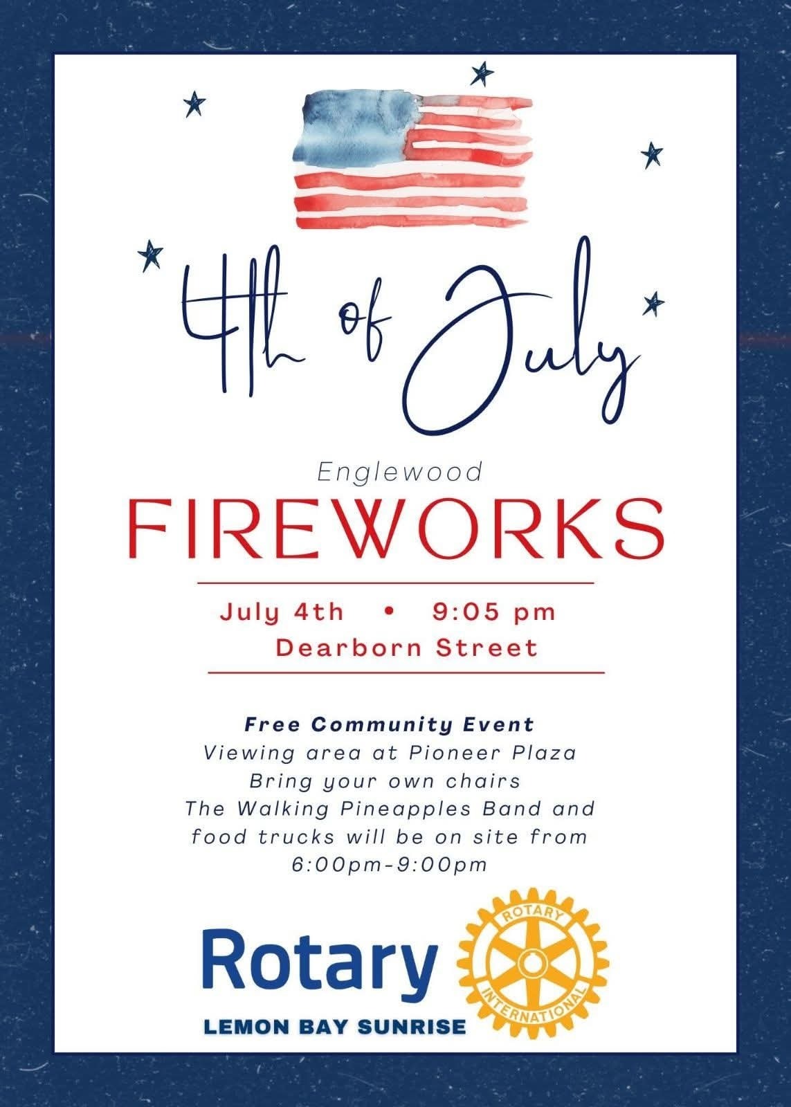 4th of July Fireworks in Englewood FL