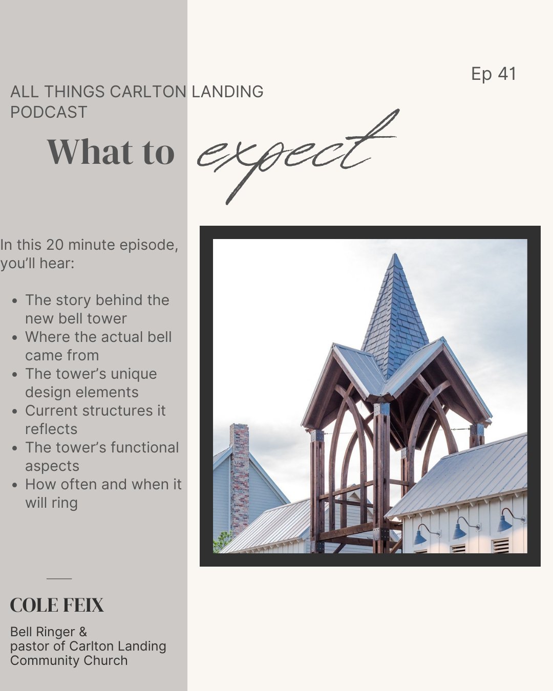 The Bell Tower Coming to Carlton Landing